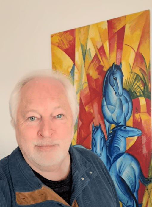 Gerhard Frischholz mit Restauration des Bildes Gruppe von 4 Pferden